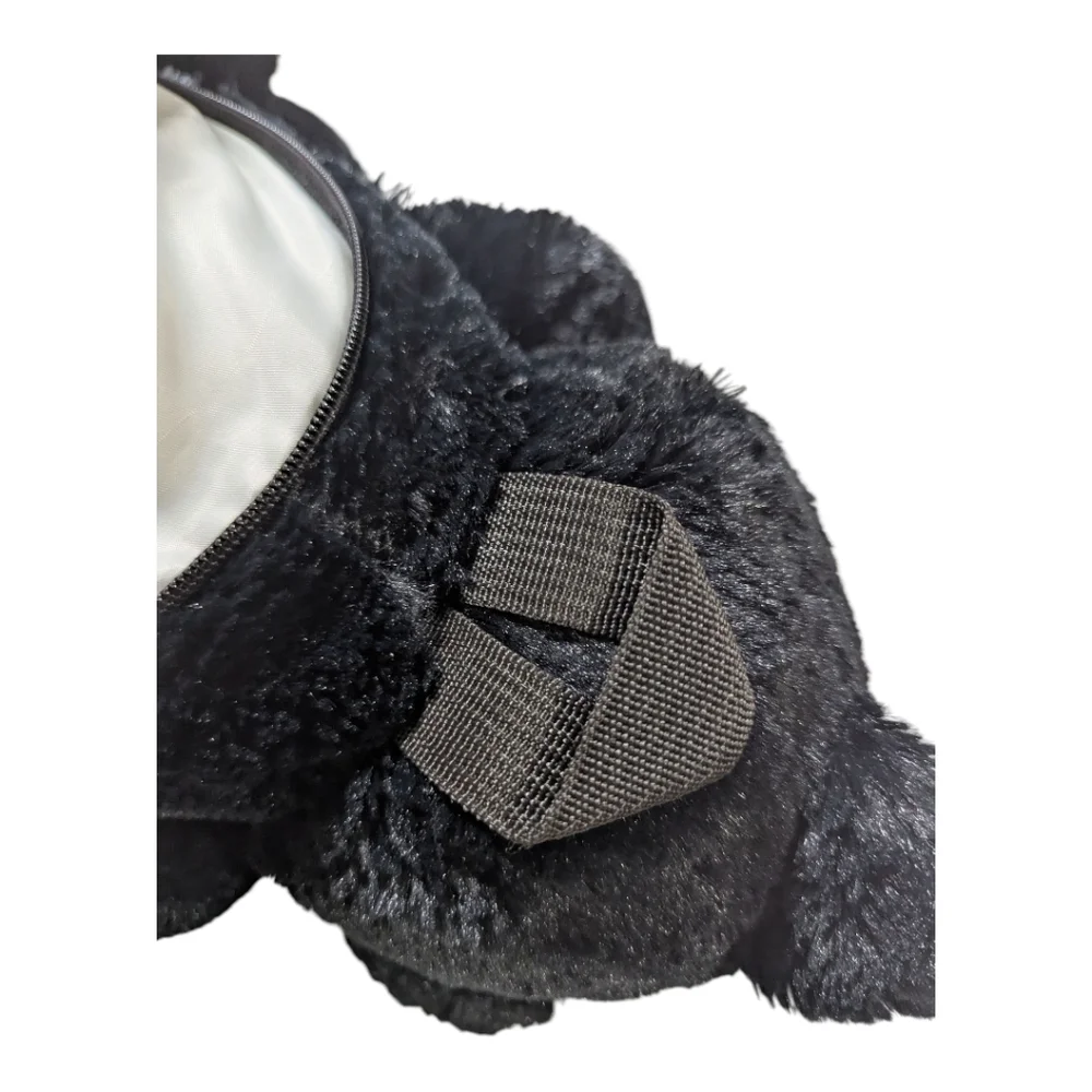 Unipak Kid's Black Bear Plush Backpack